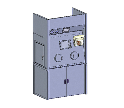 Protective fuming cupboard